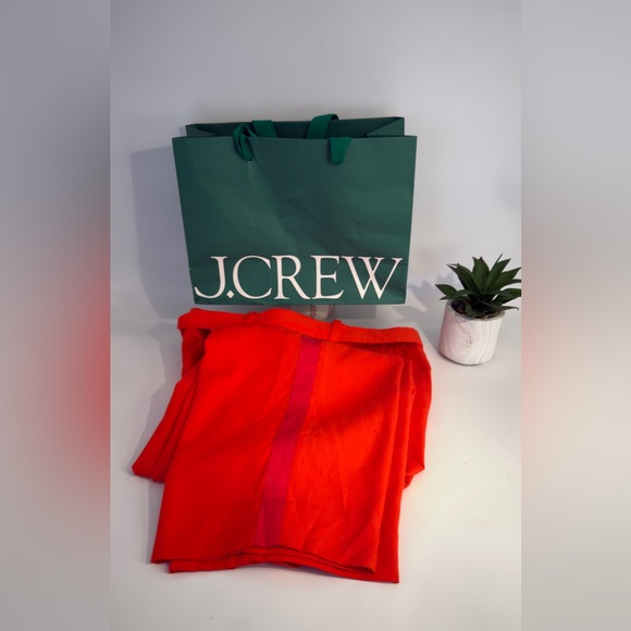 J. Crew Vibrant bright orange/ red Trousers Sz 6 - Picture 11 of 15